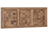 Bed Headboard Natural Solid Teak Wood 42024565