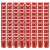 Glass Jam Jars with Red Lid 96 pcs 230 ml 50801