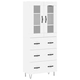 Highboard White 69.5x34x180 cm Engineered Wood 3198433