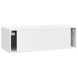Wall-Mounted TV Cabinet High Gloss White 98 x 41 x 30 cm 898359