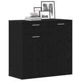 Sideboard Black Oak 80x36x75 cm Engineered Wood 862010