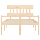 Senior Bed without Mattress Small Double Solid Wood 3195386