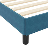 Box Spring Bed with Mattress Dark Blue 160 x 210 cm Fabric 3398753