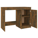 Desk Smoked Oak 100x50x76 cm Engineered Wood 815486
