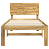 Single Bed Frame with Headboard ROSTOCK White 100 x 200 cm 903418