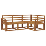 Outdoor Sofa Set 4 pcs Natural Solid Acacia Wood 3366322