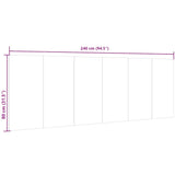 Wall Headboard Sonoma Oak 240x1.5x80 cm Engineered Wood 811055