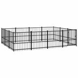 Outdoor Dog Kennel Steel 11.58 m 3124617
