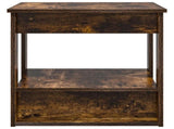 Coffee Table Smoked Oak 51 x 50 x 50 cm Engineered Wood 8000200