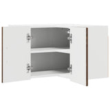 Wall Corner Cabinet LUCCA Brown Oak 57 x 57 x 40 cm 884962