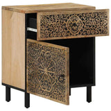 Bedside Cabinet 50x33x60 cm Solid Wood Mango 358220