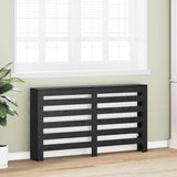 Radiator Cover Black Oak 149 x 20 x 82 cm Engineered Wood 869220