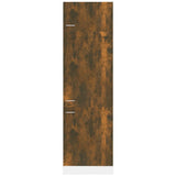 Refrigerator Cabinet Lyon Smoked Oak 60x57x207 cm Engineered Wood 815600