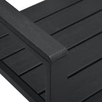 ZNTS Garden Bench 120 cm HDPE Black Wood Look 47878