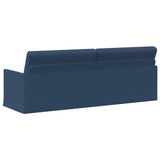 3 Seater Sofa Blue 220 x 81 x 82 cm Fabric 42041147