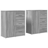 Sideboards 2 pcs Grey Sonoma 60x31x70 cm Engineered Wood 3276558