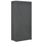 3-Tier Wardrobe Grey 79x40x170 cm Fabric 248187