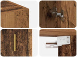 Wall Cabinet Old Wood 69.5 x 34 x 90 cm Engineered Wood 879513