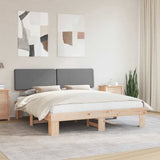 Bed Frame with Upholstered Headboard Light Grey 180 x 200 cm 3398079