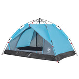 Camping Tent Dome 3-Person Blue Quick Release 4004194