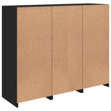 Sideboards with LED Lights 3 pcs Black Engineered Wood 3209122