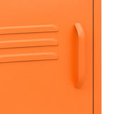Nightstand Orange 35x35x51 cm Steel 336219