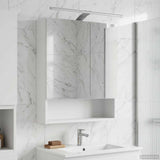 Bathroom Mirror Cabinet White 50 x 14.5 x 70 cm Engineered wood 889207