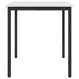 Dining Table White 70 x 70 x 75 cm Solid Pine Wood 892782