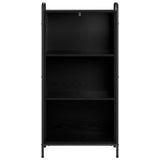 Book Cabinet 55.5 x 33 x 111 cm Engineered Wood Black Oak 8013908