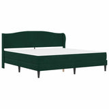 Bed Frame with Headboard Black 180 x 200 cm Velvet 3415279