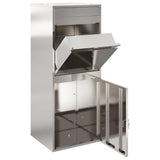 Parcel Drop Box Silver 47.5 x 38 x 59 cm Stainless Steel 874937