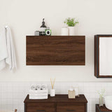 Bathroom Wall Cabinet Brown Oak 80x25x40 cm Engineered Wood 860091