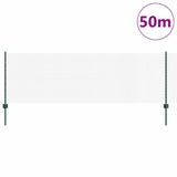 Welded Wire Fence with Posts 50 x 0.8 m PVC-Coated Steel Green 3336511