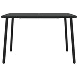 7 Piece Garden Dining Set Anthracite Steel 3187992