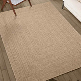 Rug ZIZUR Beige 160x230 cm Jute Look Indoor and Outdoor 4010396