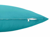 Cushion Cover 12 pcs HEERLEN Turquoise 40 x 80 cm Polyester 910053