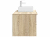 Bathroom Furniture Set 2 pcs Sonoma Oak Engineered Wood 3403890