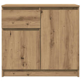 Sideboard with Drawer Artisan Oak 71x35x65 cm Engineered Wood 861606