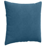 Sofa Pillows 2 pcs Blue 80 x 80 cm Corduroy Fabric 42014056