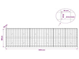 Gabion with 3.5 mm Wire and 10x10 cm Mesh 300x30x100 cm 3463200