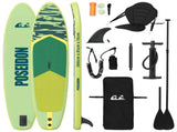 SUP Board with Seat 2-in-1 POSEIDON 366 x 81 x 15 cm Green for 42039133