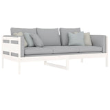 Day Bed without Mattress White Solid Wood Pine 90x200 cm 820298