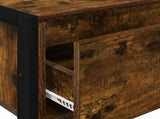 End Table Smoke Oak 100 x 36 x 75 cm Engineered Wood 886698
