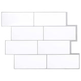 Decorative Stickers 50 pcs White Grey 29 x 21 cm 42046134