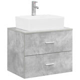 Bathroom Furniture Set Concrete Grey Engineered Wood 3404385