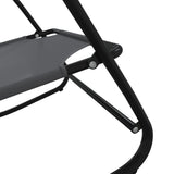 Sun Lounger Set of 2 Grey Powder-coated steel, textilene Standard 318141