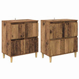 Sideboards 2 pcs Old Wood 60 x 35 x 70 cm Engineered Wood 3415570