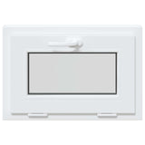 Tilt Basement Window RISOR 60 x 45 cm PVC and Clear Plain Glass 42047796