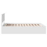 Bed Frame with Headboard White 150 x 200 cm Engineered Wood 3408655