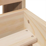 Bed Frame without Mattress 75x190 cm Small Single Solid Wood Pine 3308867